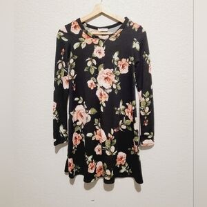 💚5/$25 PINC Floral Long Sleeve Mini Dress Size Small